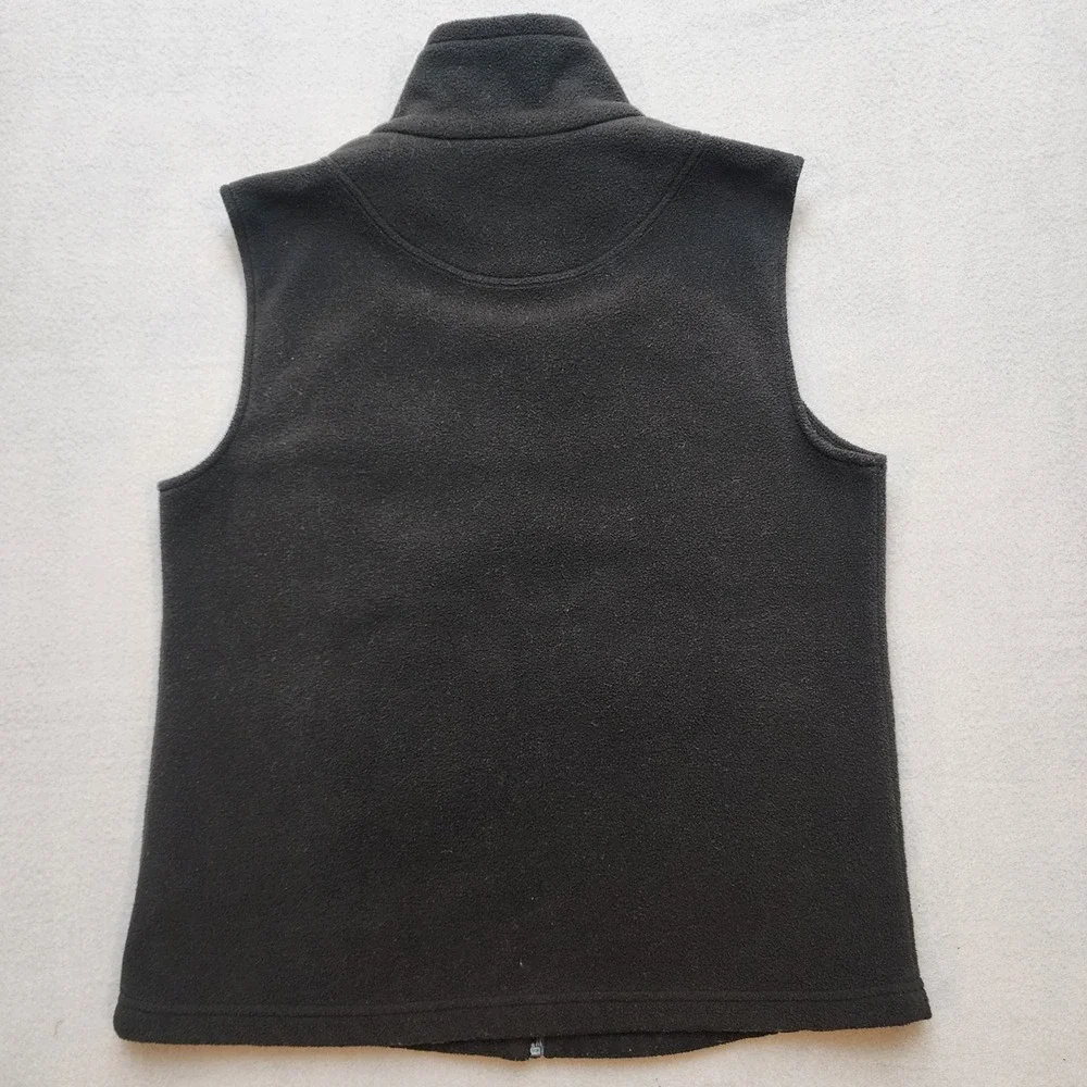Natural Reflections Bass Pro Shops Men's M Black Fleece Vest Full Zip Outdoor